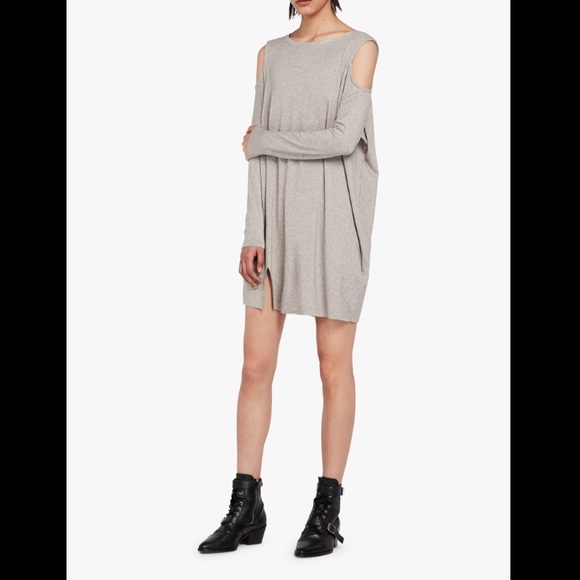 all saints cold shoulder dress